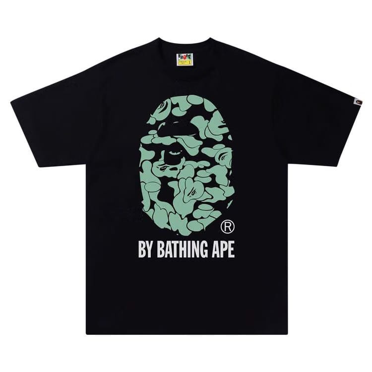 BAPE Text Code Camo By Bathing Ape T-Shirt Black