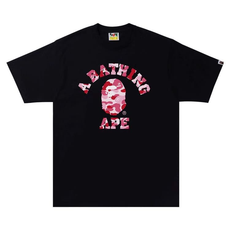 BAPE ABC Camo College T-Shirt Black/Pink