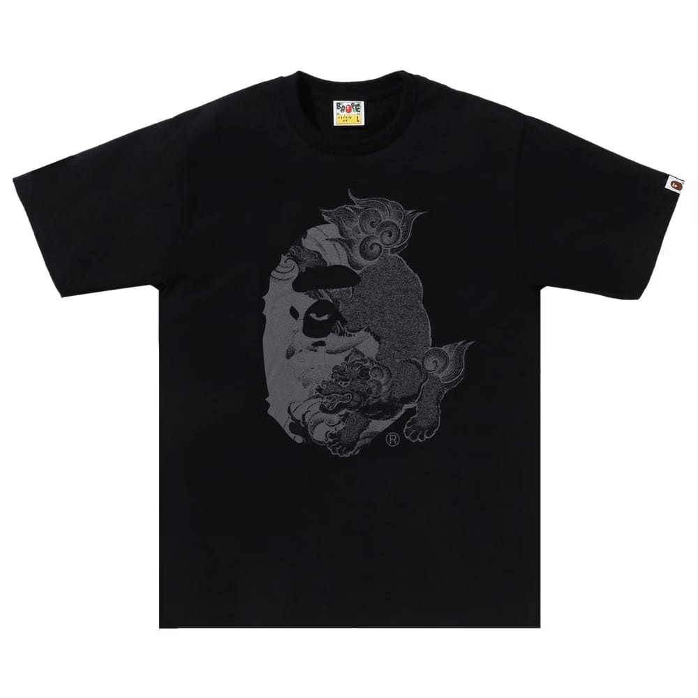 BAPE Japanese Tattoo Big Ape Head T-Shirt Black