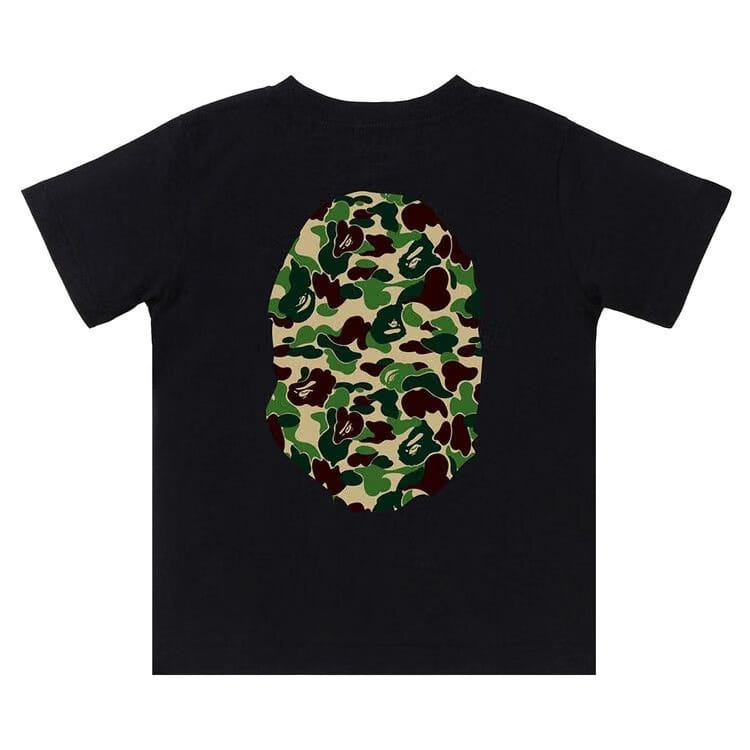 BAPE Kids ABC Camo Big Ape Head T-Shirt Black/Green