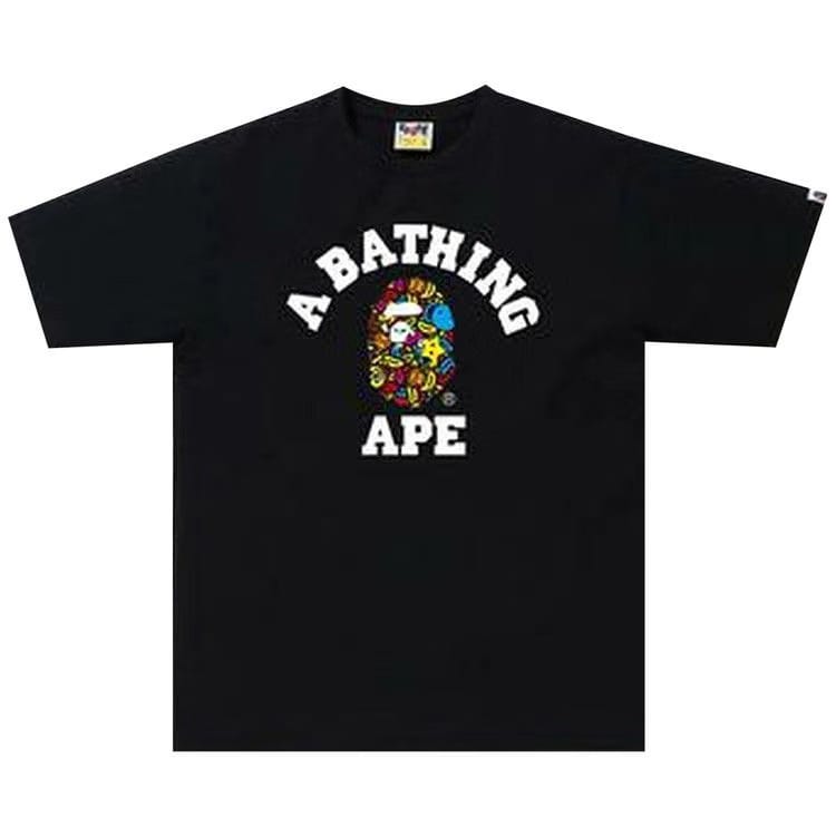 BAPE Milo Banana Pool College T-Shirt Black