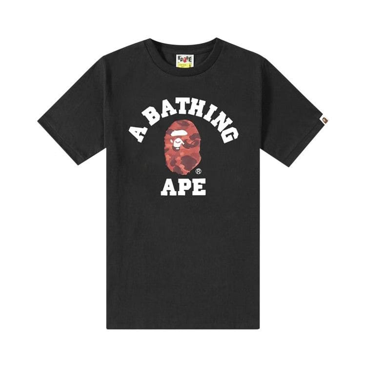BAPE Color Camo College T-Shirt Red / Black