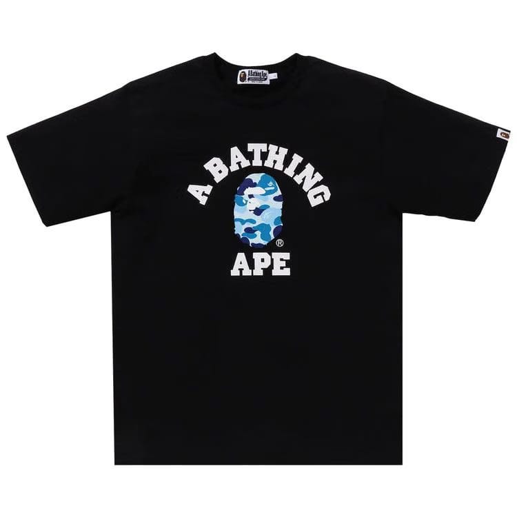 BAPE ABC Camo College Organic T-Shirt Black/Blue