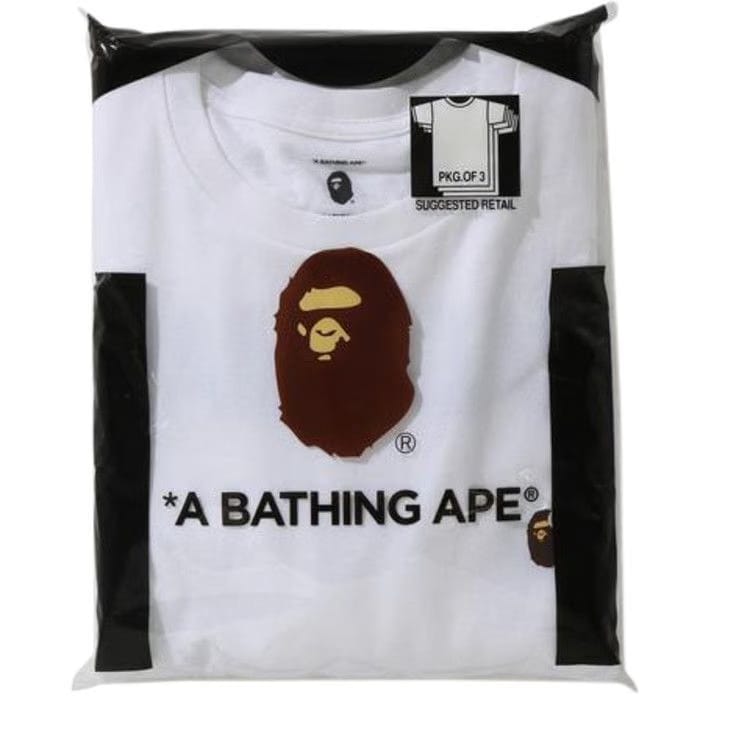 BAPE x ReadyMade 3 Pack T-Shirt White