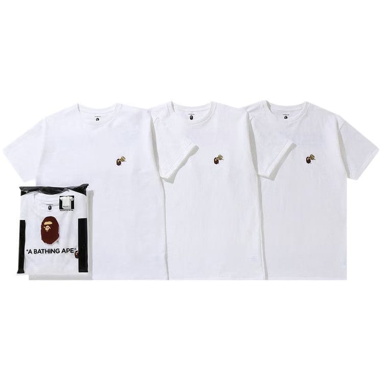 BAPE x ReadyMade 3 Pack T-Shirt White