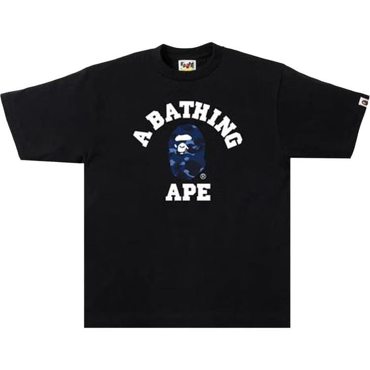 BAPE Color Camo College T-Shirt Black/Navy