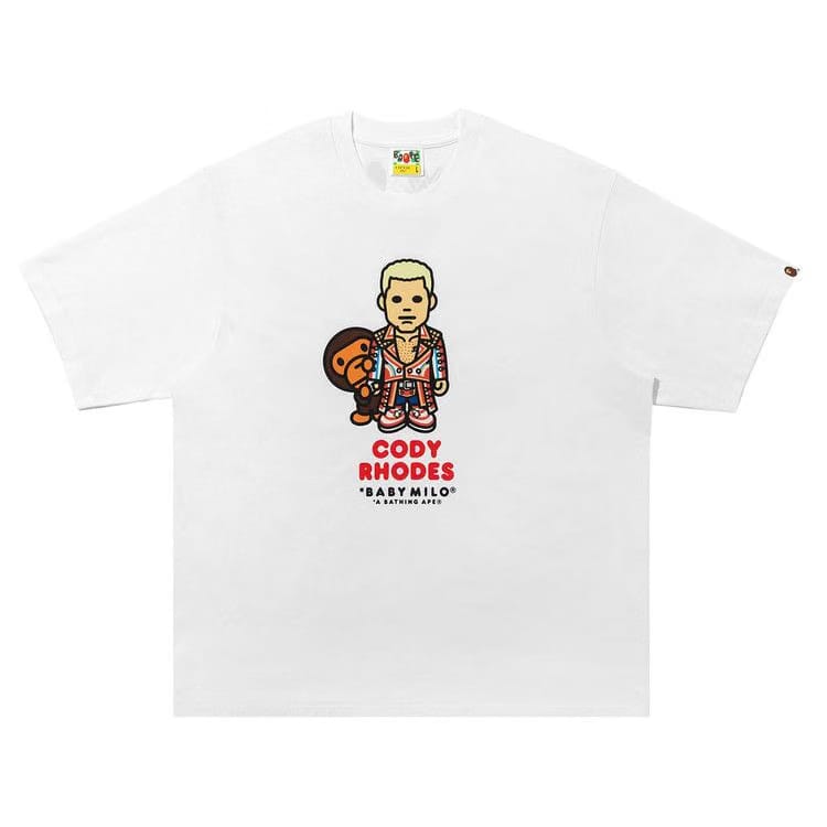 BAPE x WWE Cody Rhodes Baby Milo Relaxed Fit T-Shirt White