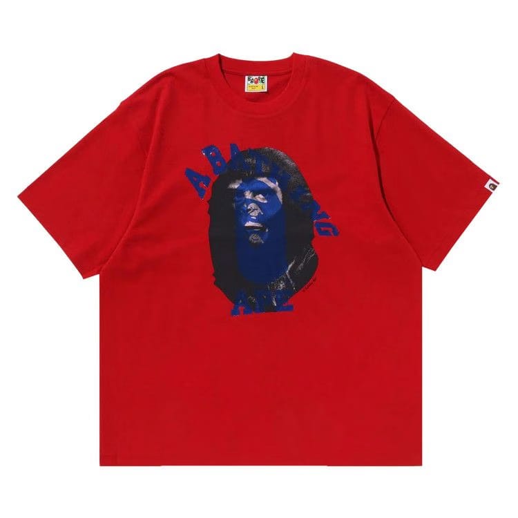 BAPE Ape Head Multi-Print T-Shirt Red
