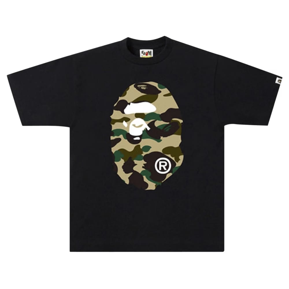 BAPE 1st Camo Big Ape Head T-Shirt Yellow / Black