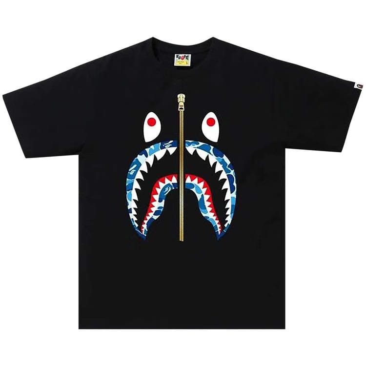 BAPE ABC Camo Shark T-Shirt Black/Blue