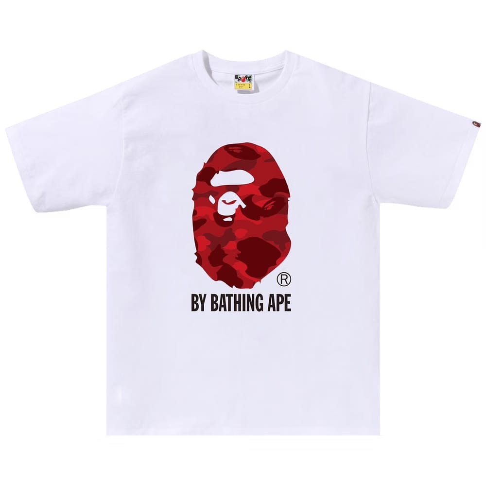 BAPE Color Camo By Bathing Ape T-Shirt White/Red