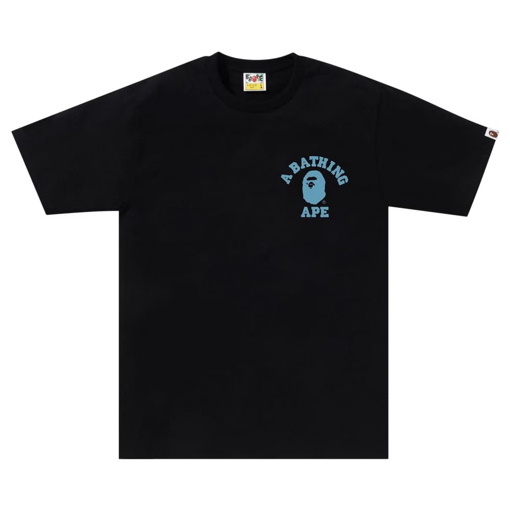 BAPE Honeycomb Camo College ATS T-Shirt Black/Blue