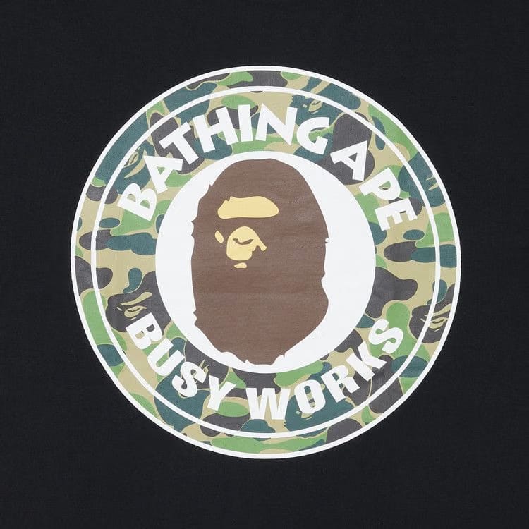 BAPE 1st Camo Busy Works T-Shirt Black/Green
