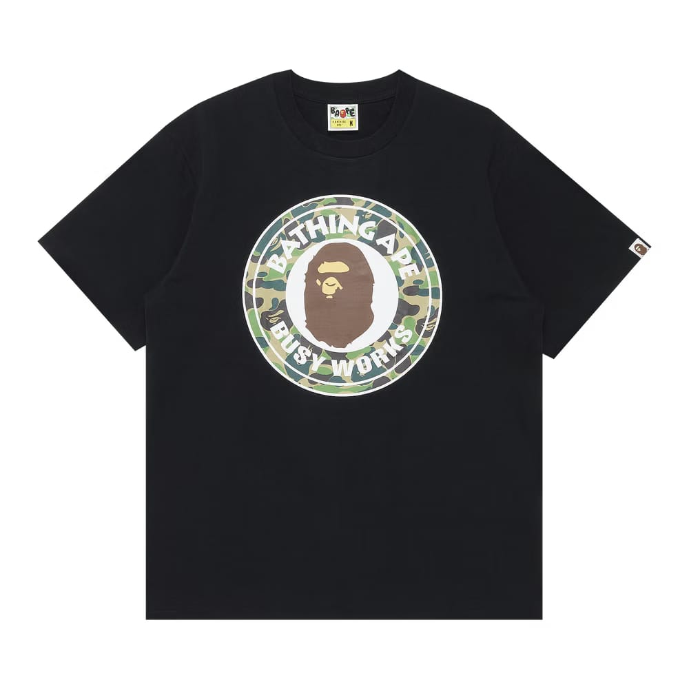 BAPE 1st Camo Busy Works T-Shirt Black/Green