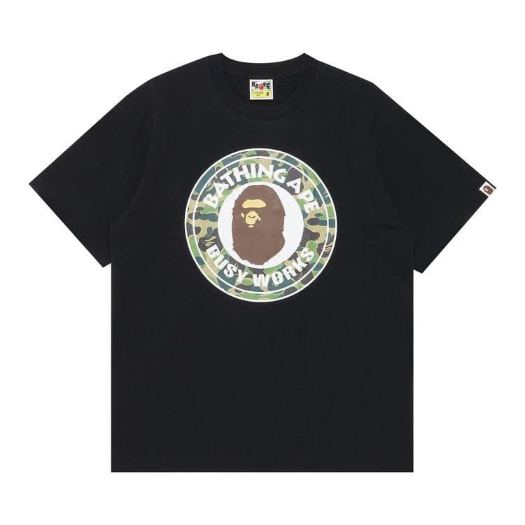 BAPE 1st Camo Busy Works T-Shirt Black/Green