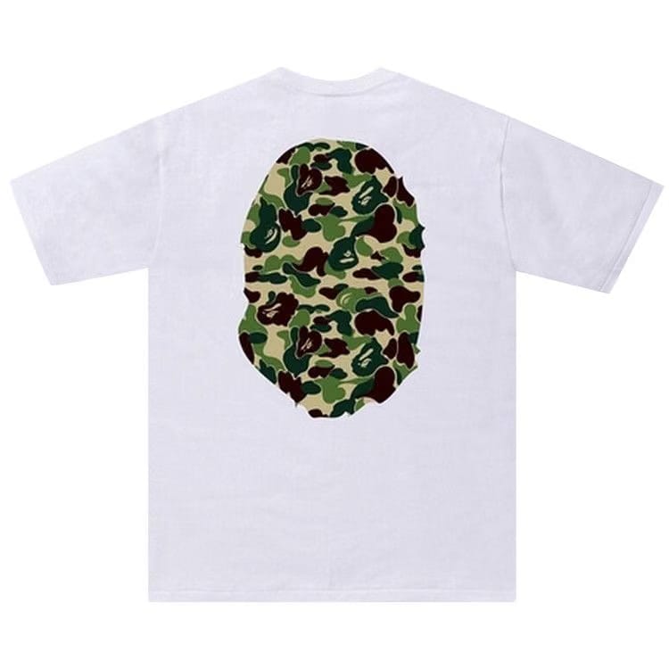 BAPE ABC Camo Big Ape Head T-Shirt White/Green