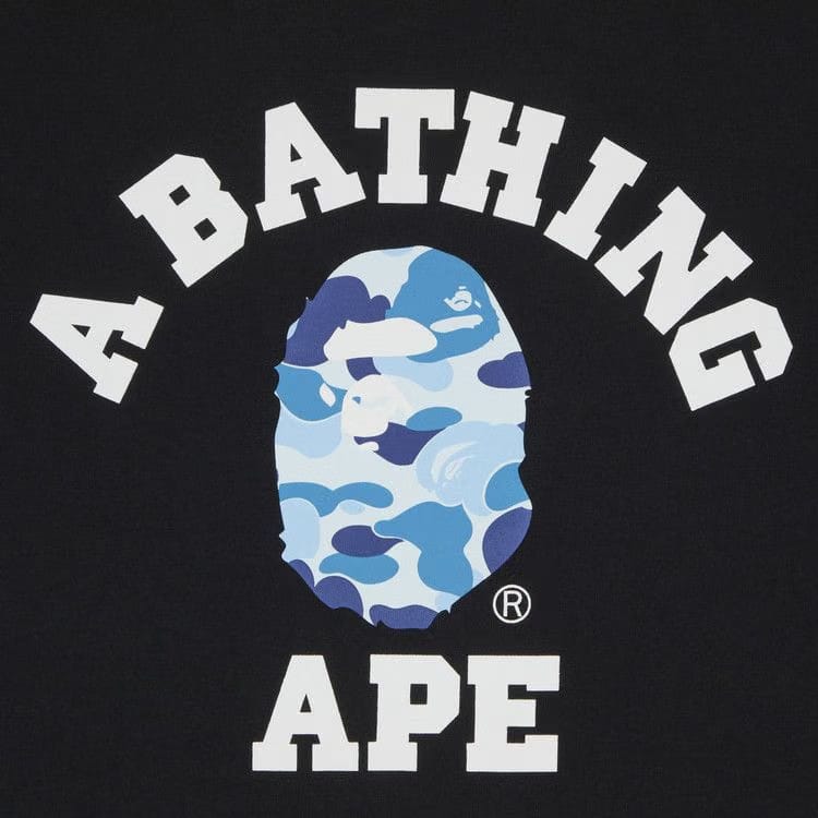 BAPE ABC Camo College T-Shirt Black/Blue