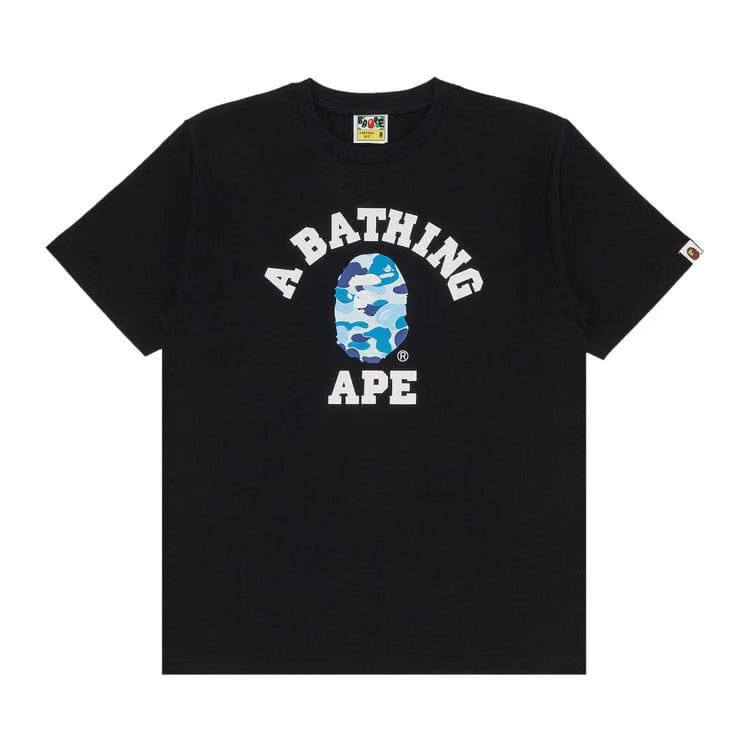 BAPE ABC Camo College T-Shirt Black/Blue