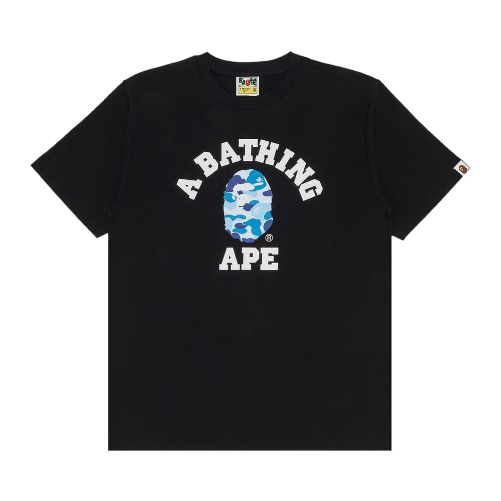 BAPE ABC Camo College T-Shirt Black/Blue
