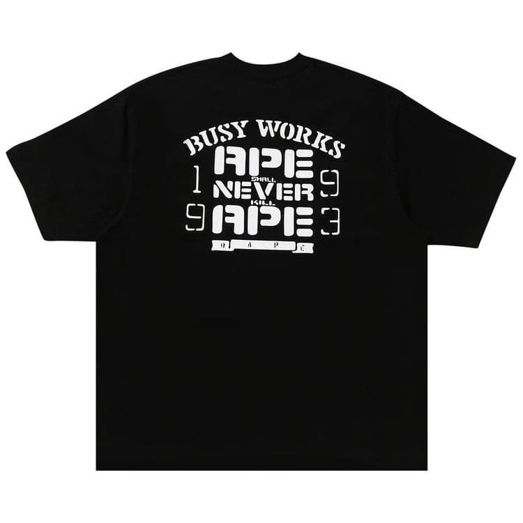 BAPE OG Ape Head College Relaxed Fit T-Shirt Black