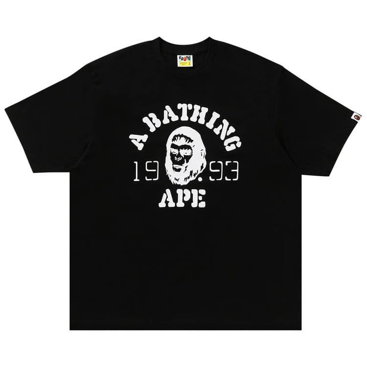 BAPE OG Ape Head College Relaxed Fit T-Shirt Black