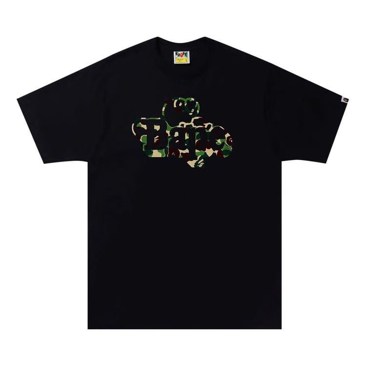 BAPE ABC Camo Milo On T-Shirt Black/Green