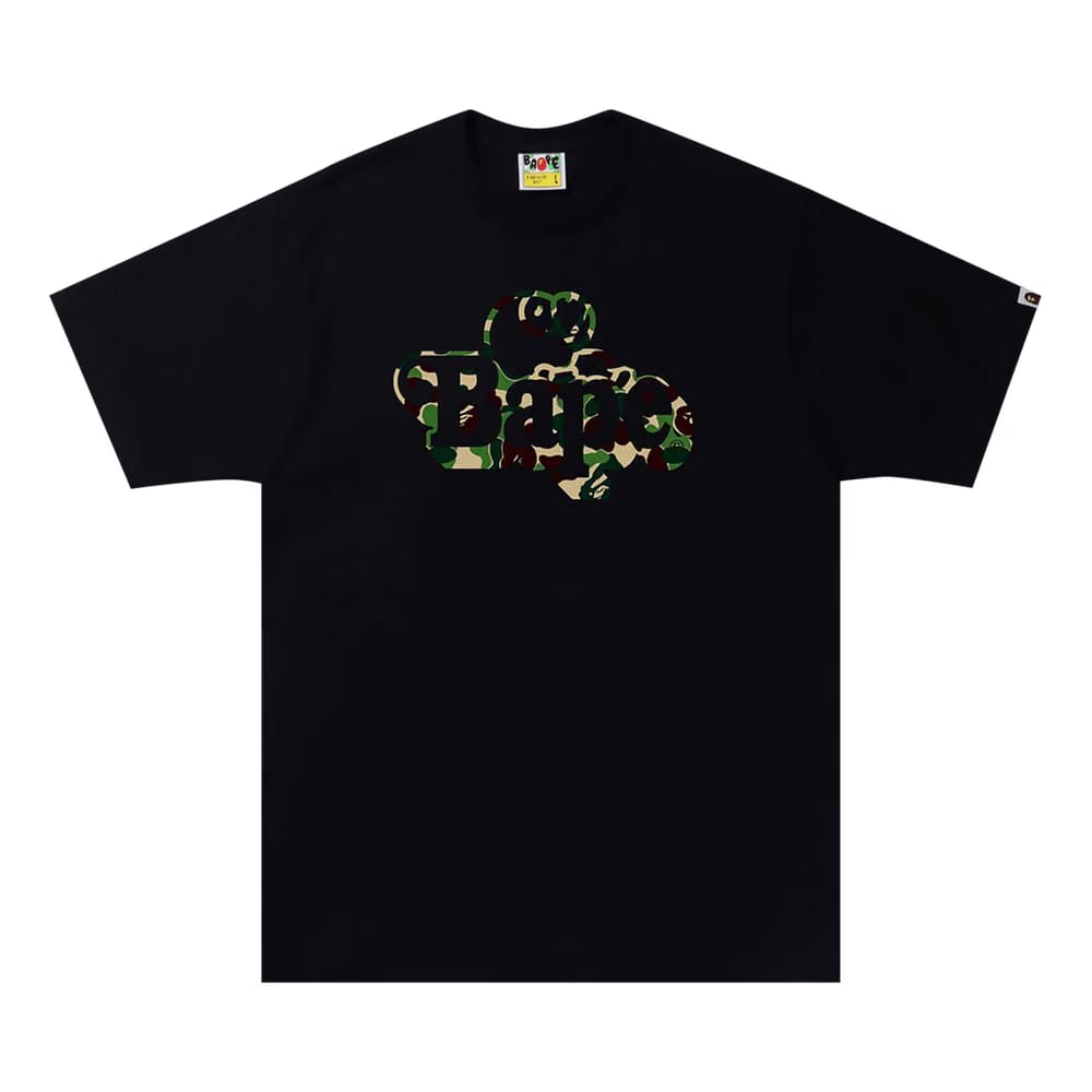 BAPE ABC Camo Milo On T-Shirt Black/Green