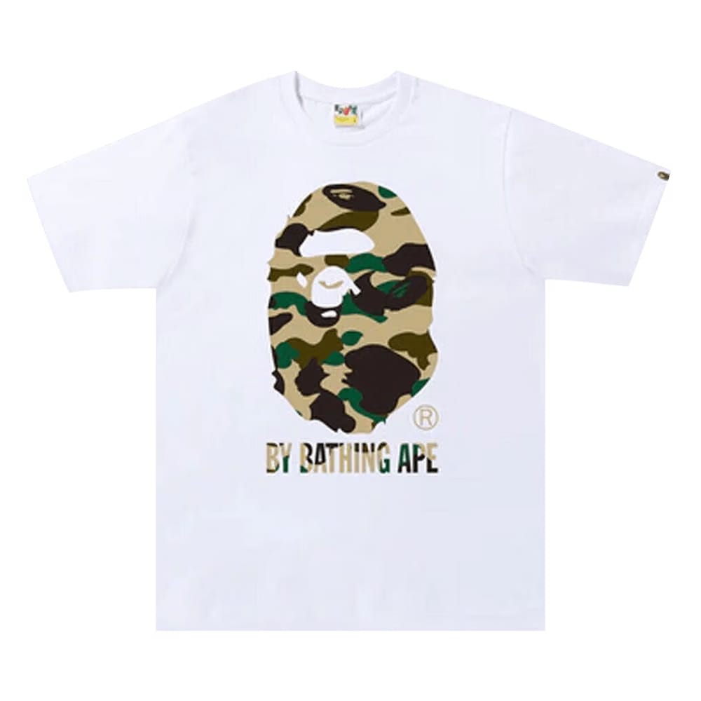 BAPE 1st Camo By Bathing Ape T-Shirt White/Yellow