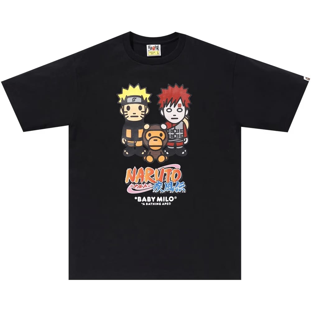 BAPE x Naruto Milo #7 T-Shirt Black