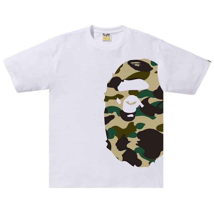 BAPE 1st Camo Side Big Ape Head T-Shirt White/Yellow