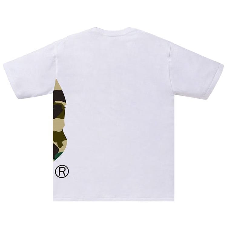 BAPE 1st Camo Side Big Ape Head T-Shirt White/Yellow