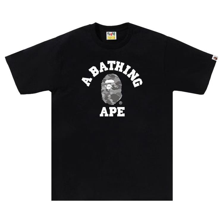BAPE Honeycomb Camo College T-Shirt Black/Grey
