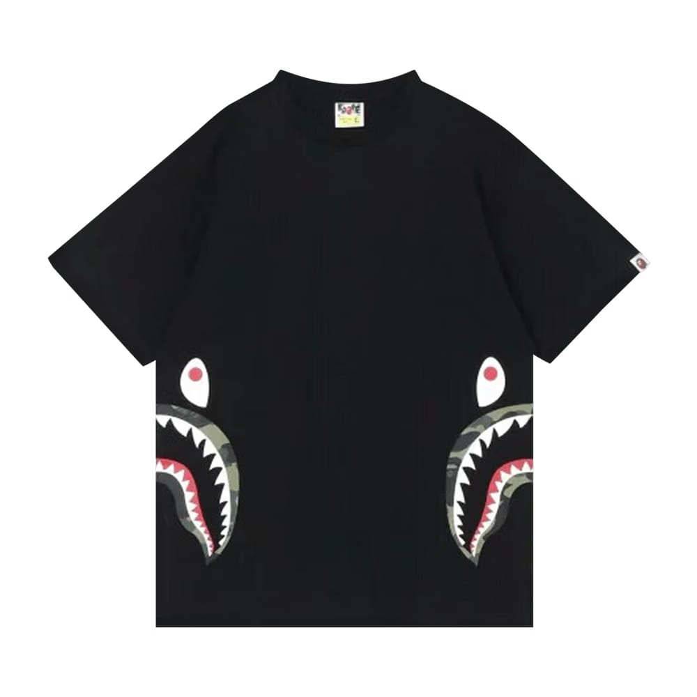 BAPE 1st Camo Side Shark T-Shirt Black/Green
