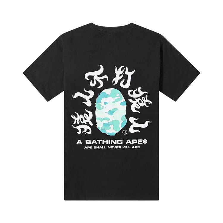 BAPE ABC Camo Kanji T-Shirt Black/Blue