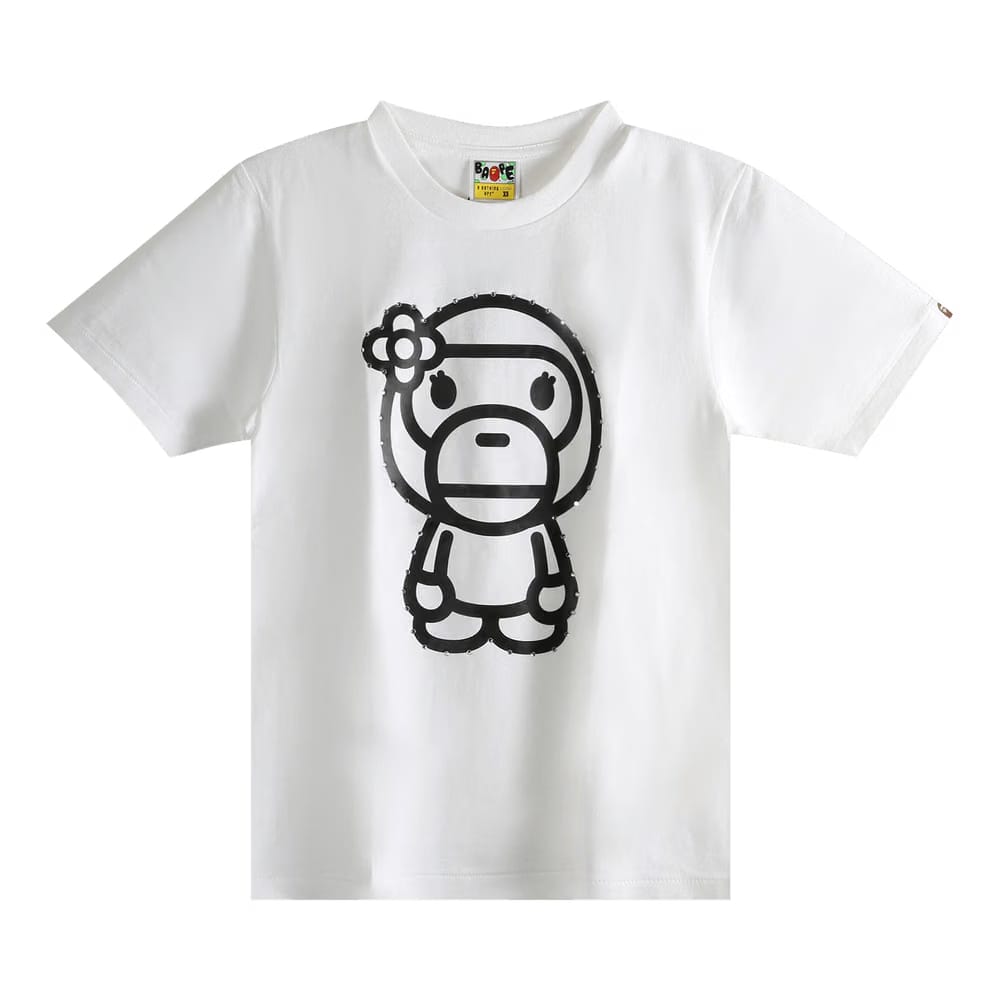 BAPE Crystal Stone Big Baby Lisa T-Shirt White