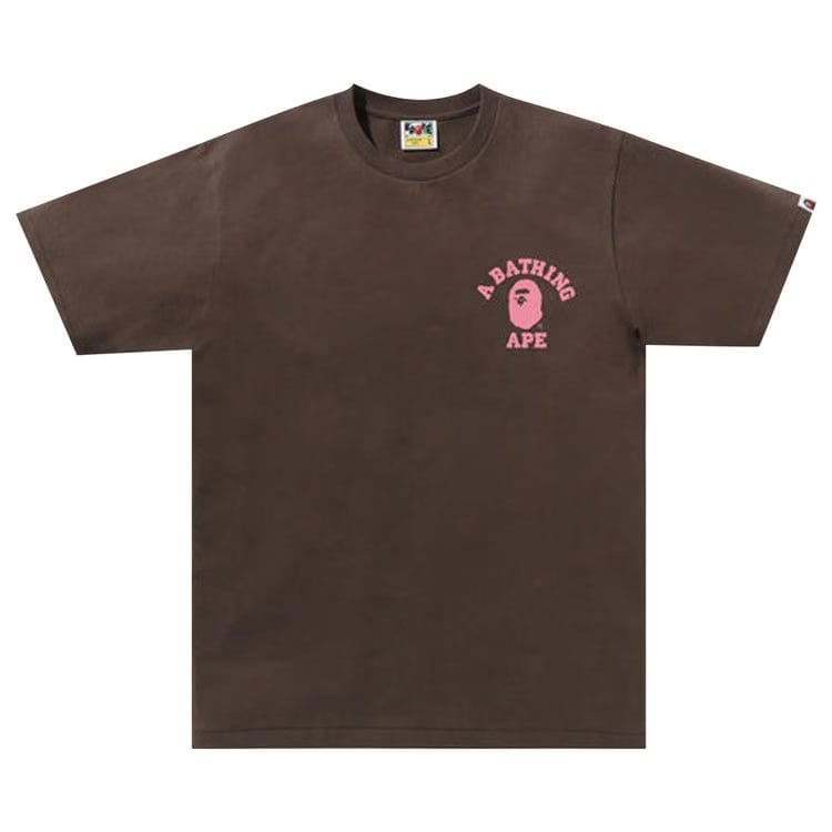 BAPE Liquid Camo College ATS T-Shirt Brown