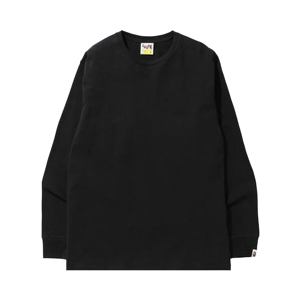 BAPE Ape Head One Point Long-Sleeve T-Shirt Black