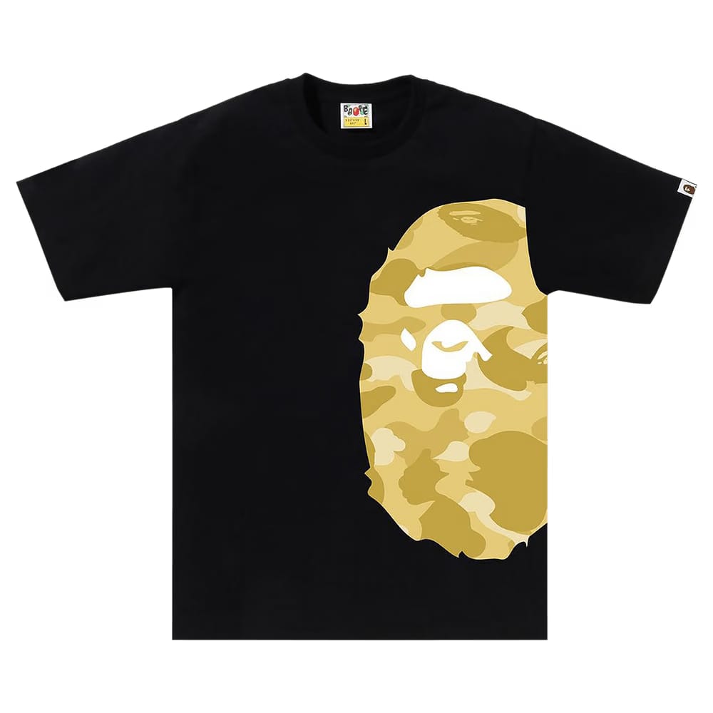 BAPE Color Camo Side Big Ape Head T-Shirt Black/Yellow