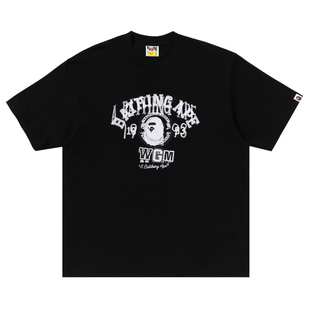 BAPE Layered College Relaxed Fit T-Shirt Black