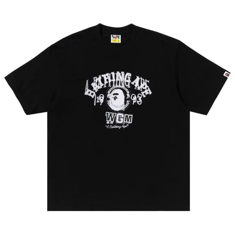 BAPE Layered College Relaxed Fit T-Shirt Black