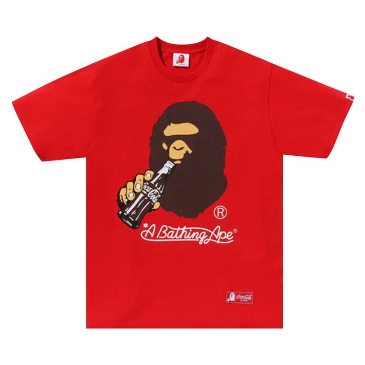 BAPE x Coca-Cola Ape Head T-Shirt Red