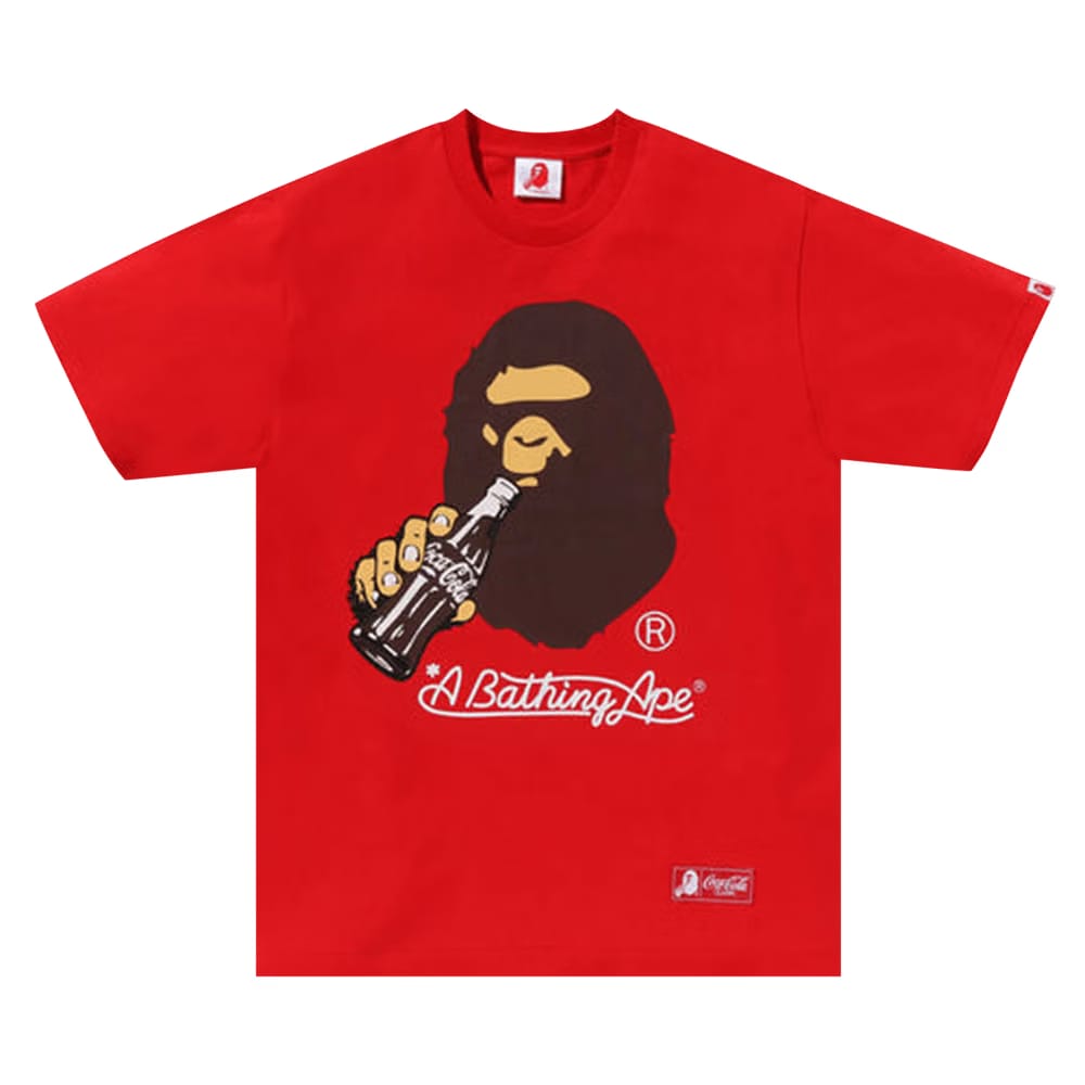 BAPE x Coca-Cola Ape Head T-Shirt Red