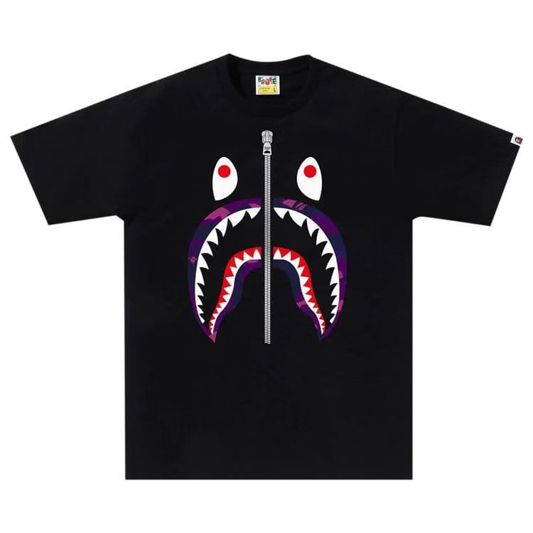 BAPE Color Camo Shark T-Shirt Black/Purple