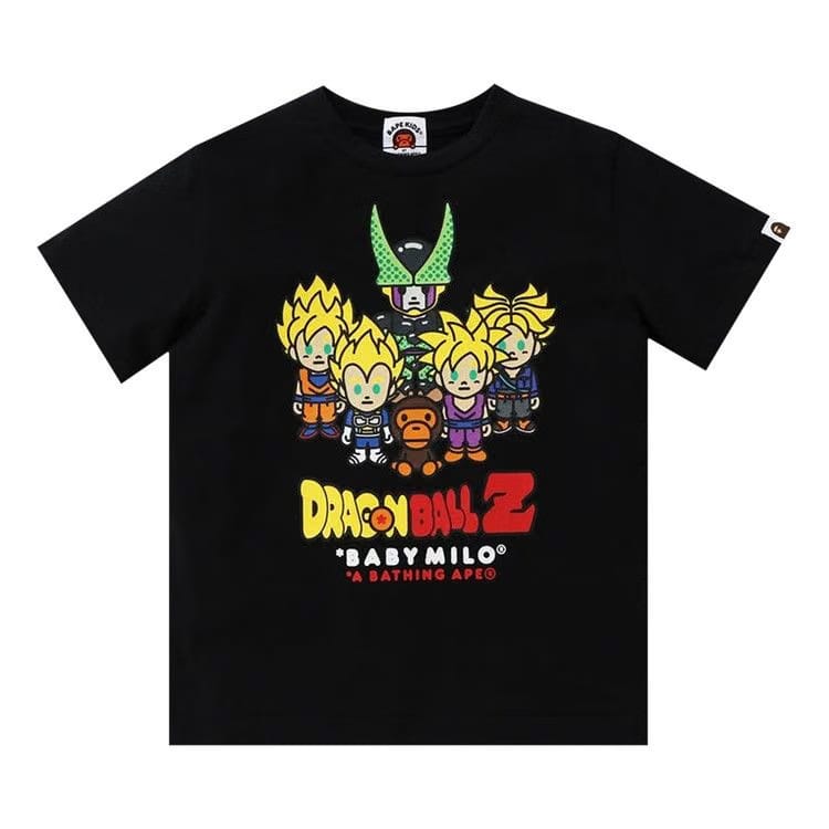BAPE x Dragon Ball Z Baby Milo Super Saiyan & Cell T-Shirt Black