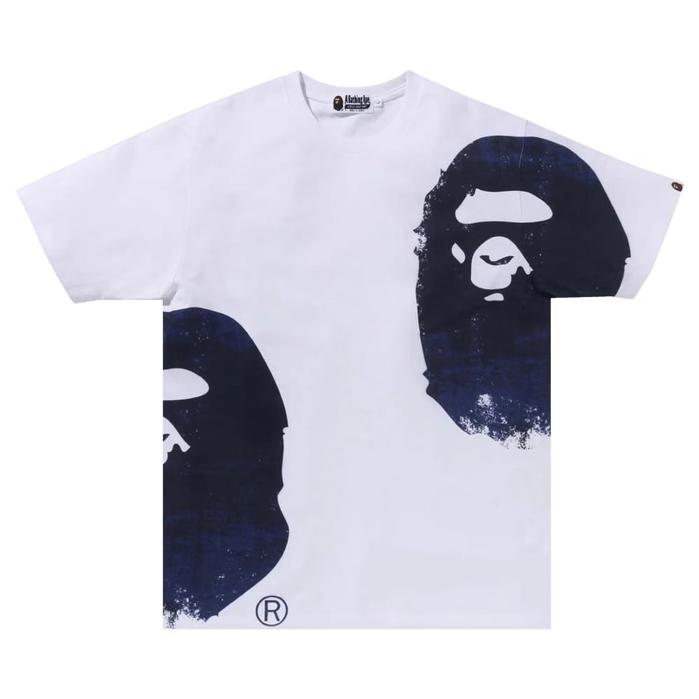 BAPE Overprinted Multi Ape Head T-Shirt White