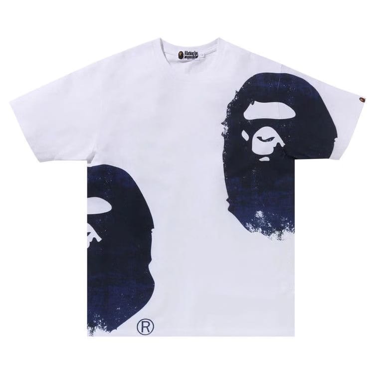 BAPE Overprinted Multi Ape Head T-Shirt White
