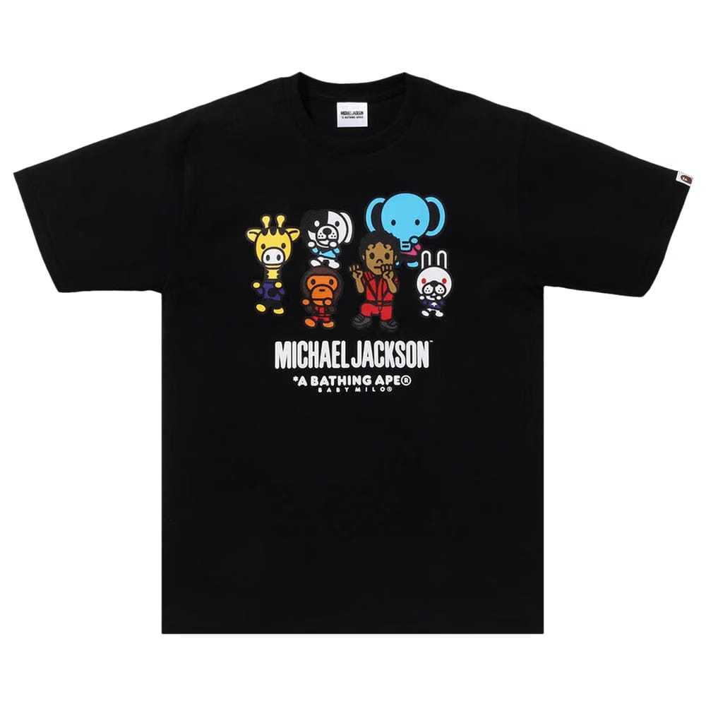 BAPE x Michael Jackson Baby Milo T-Shirt Black