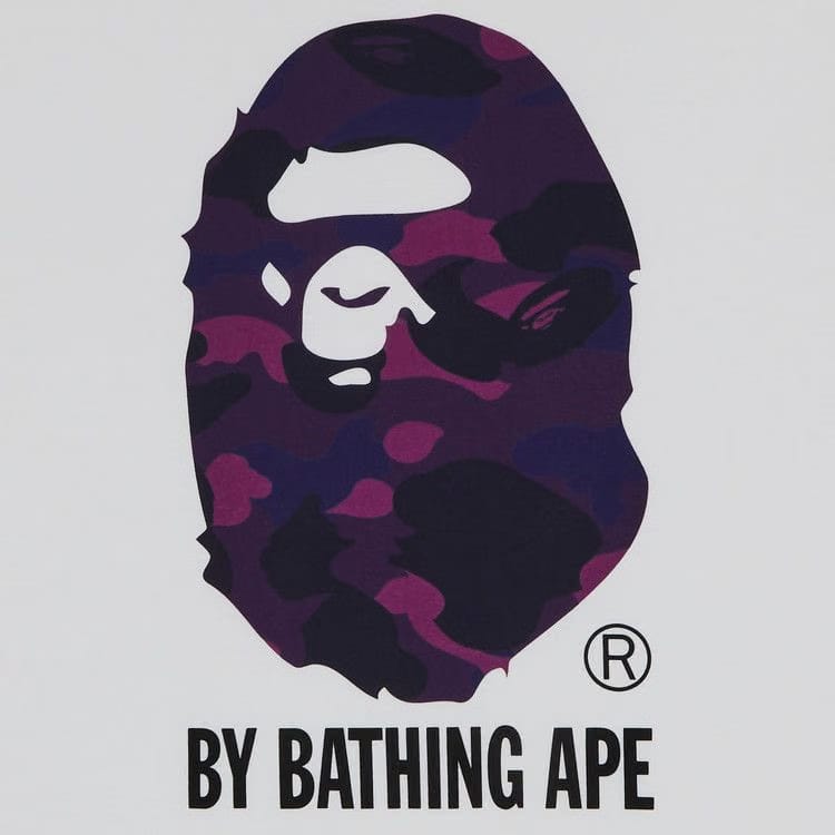 BAPE Color Camo By Bathing Ape T-Shirt White/Purple