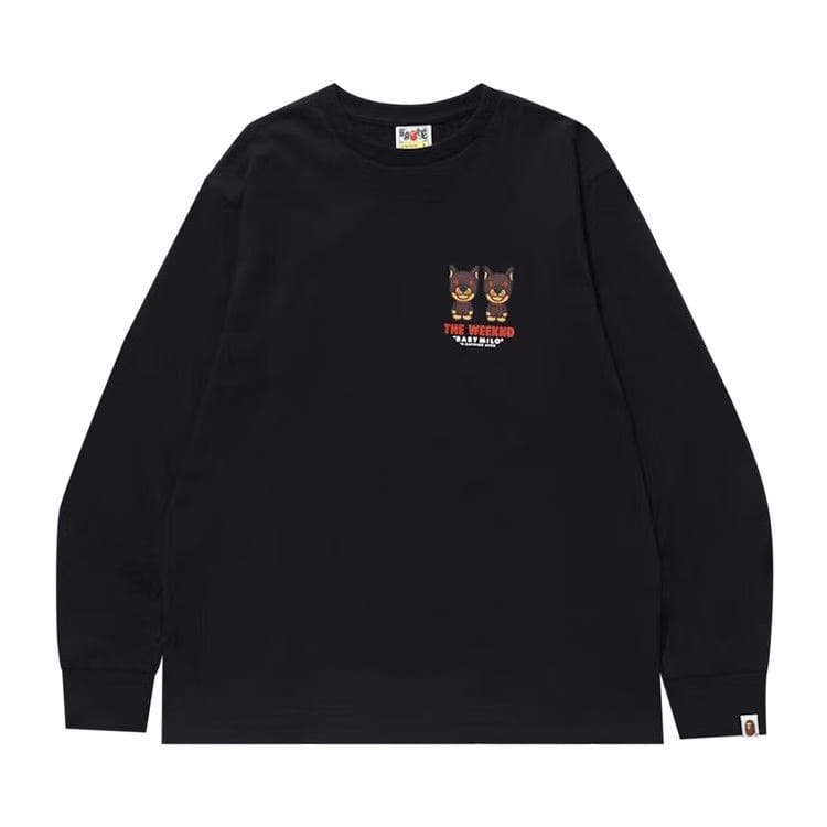 BAPE x XO The Weeknd Long-Sleeve T-Shirt Black