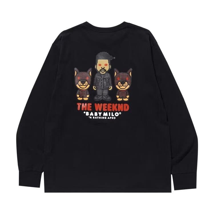BAPE x XO The Weeknd Long-Sleeve T-Shirt Black